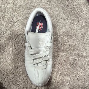 K-Swiss White Classic Sneakers Low-Top Leather